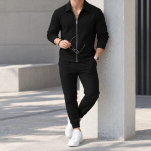 Men's Full-Zip Collar Tracksuit