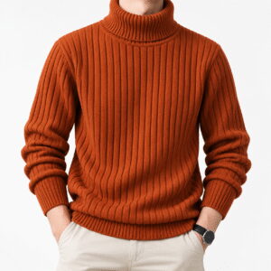 Men’s Ribbed Turtleneck Base Sweater